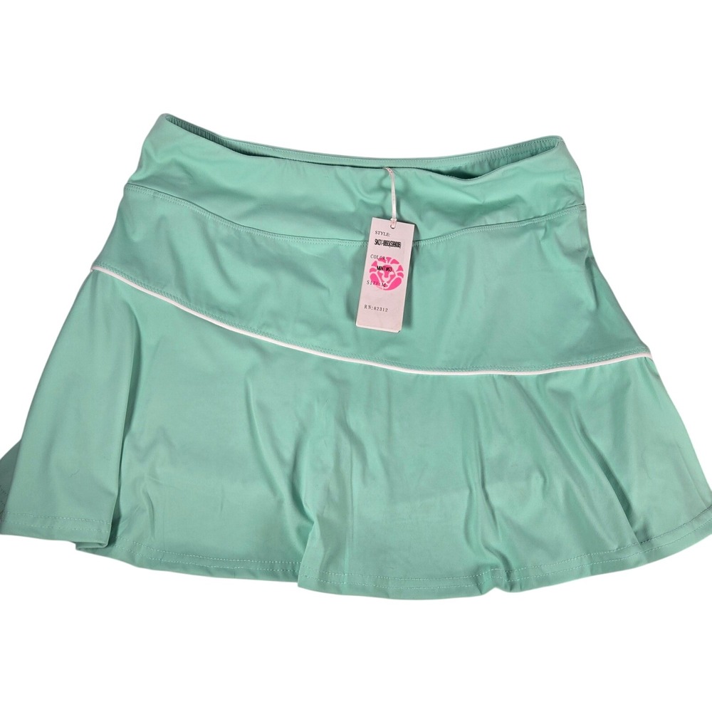 NWT  Aryeh Mint Green Athletic Skort Tennis Golf Skirt Women's Size‎ M
